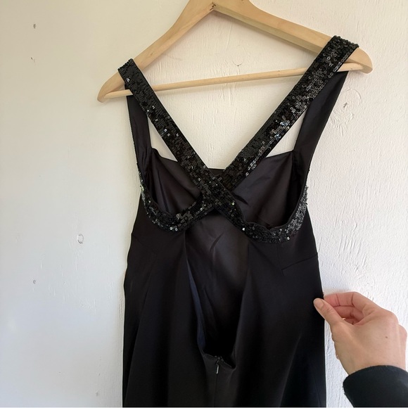 Ralph Lauren Black Sequin Strap Chemise - Picture 5 of 11